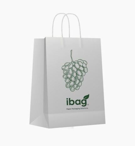 شنطة ورقية كرافت أبيض