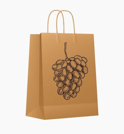 شنطة ورقية كرافت بني